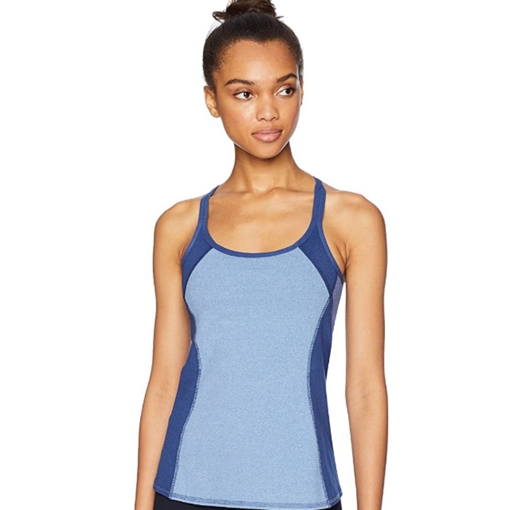 Yoga Heather Blocked Studio Tank